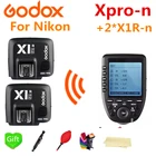 Godox Xpro-N Беспроводной TTL HSS триггерный передатчик для Nikon + 2 * X1R-N для Godox V860II-N TT685N TT350N TT600 SK400II AD600Pro