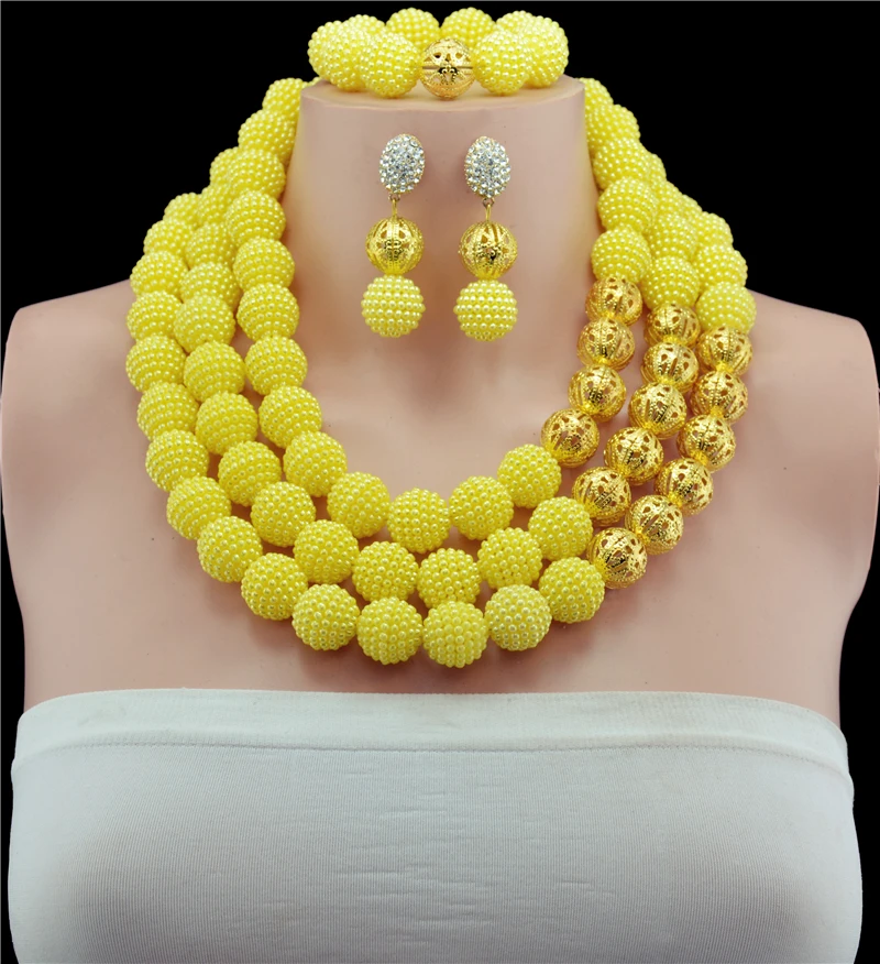 Набор ювелирных изделий из великолепных африканских полукруглых бусин набор