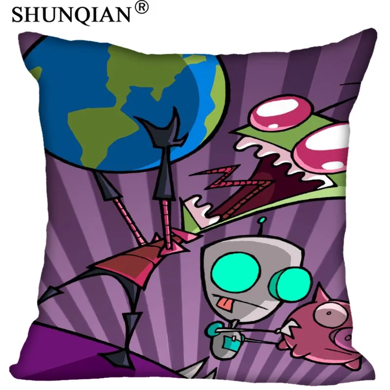 Pillowcase 45x45 см хлопок наволочка Горячая мультфильм Захватчик Зим Gir бросок наволочка с одной стороны - Цвет: Pillowcase