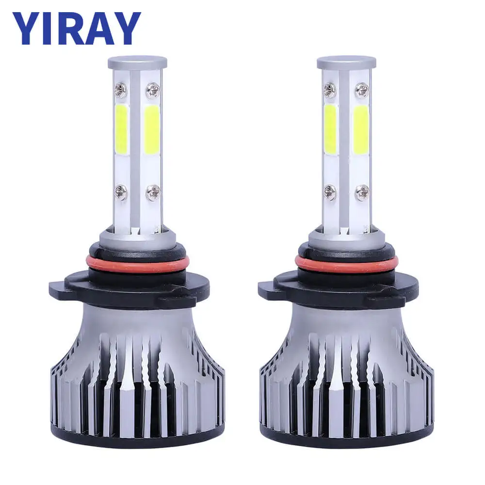 YIRAY Новый 4 боковых люменов COB 52 Вт 8000lm LED H4 H7 H11 H13 9005 9006 9012 9007 Автомобильные