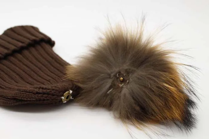 Норки ball cap хип-хоп 18 см большой помпон зимняя женская шапка для девочек вязаная