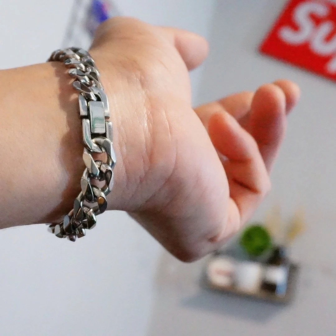 Null сглаза браслет титан сталь Альфа подарки для мужчин Кошмар перед Рождеством |