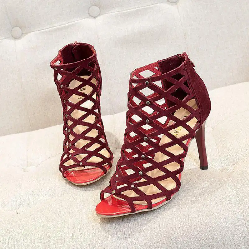 Новинка 2018 года Летние босоножки в европейском и американском стиле на высоком