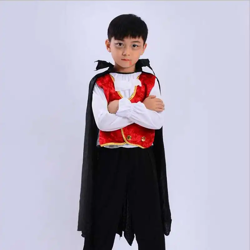 Одежда для костюмированной вечеринки на Хэллоуин Вампирская накидка мальчиков