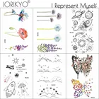 Искусственная Татуировка-одуванчик для детей, акварель