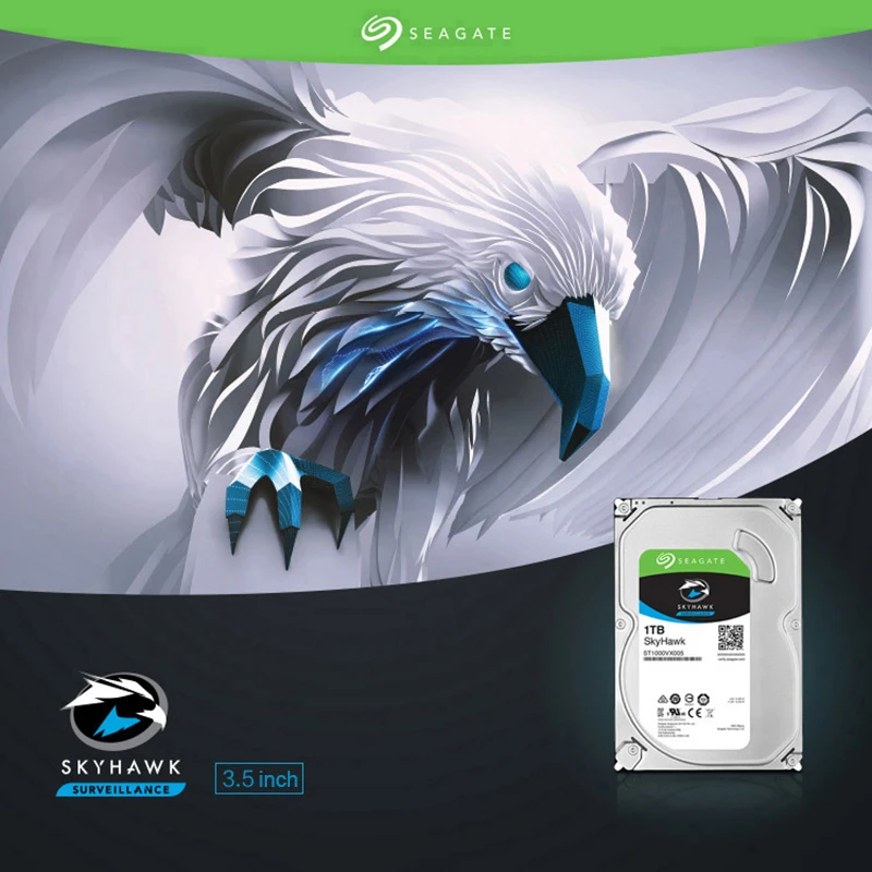 Seagate Skyhawk внутреннего HDD 1 ТБ ST1000VX005 видеонаблюдения жесткий диск 3 5 &quot5900 об./мин. SATA