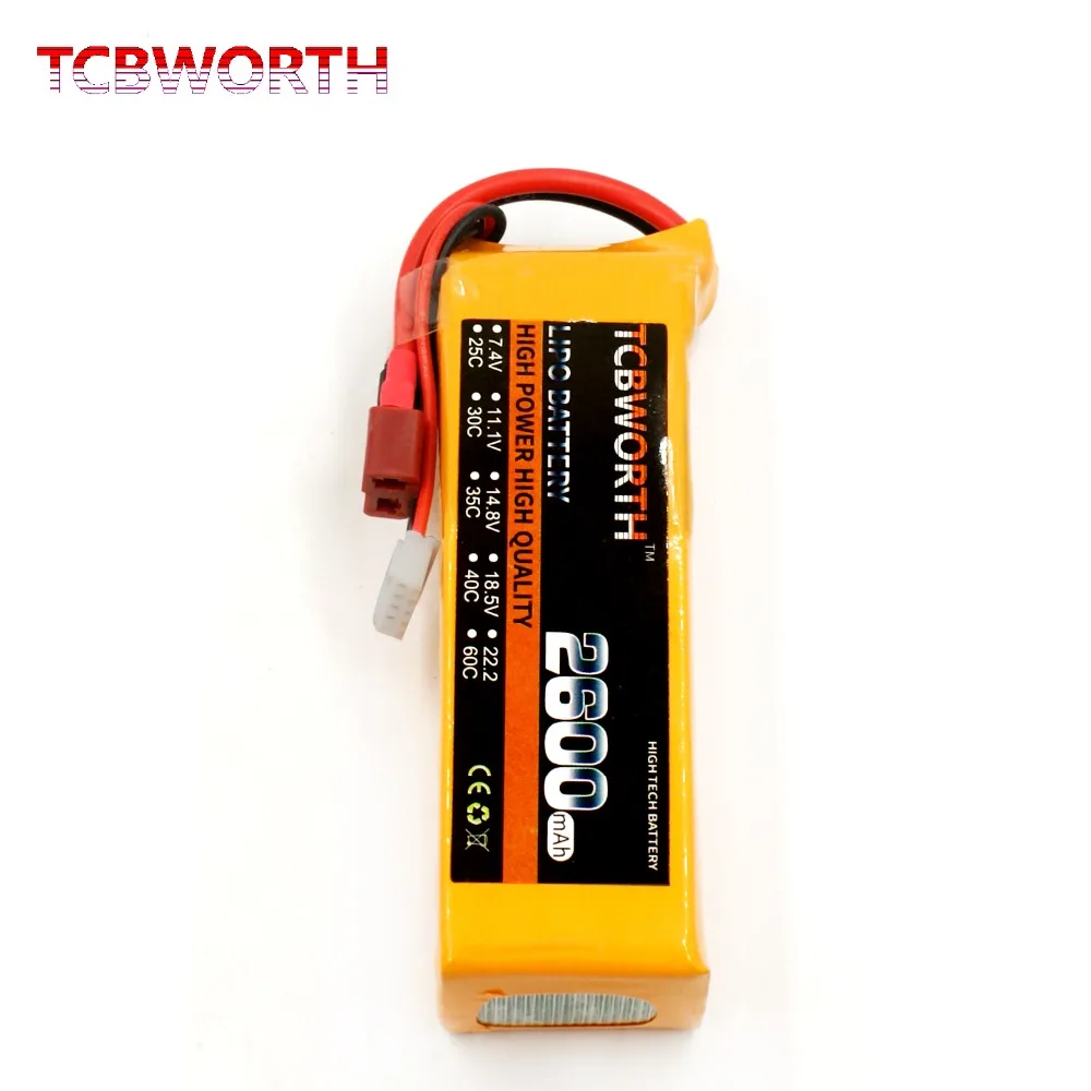 5S RC игрушки LiPo батарея 5S 18,5 V 1100mAh 1300mAh 1500mAh 1800mAh 2200mAh 2600mAh 25C 35C 60C для радиоуправляемый самолет, Квадрокоптер, лодка, автомобиль LiPo