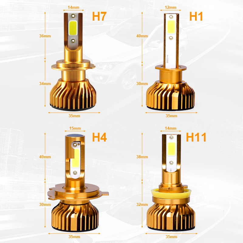 CARLitek h7 led анти erreur 12 в 50 Вт H1 H11 H4 Автомобильная фара H8 H9 9005 9006 противотуманная фара 6000 К 10000лм автомобильная лампа Canbus без ошибок