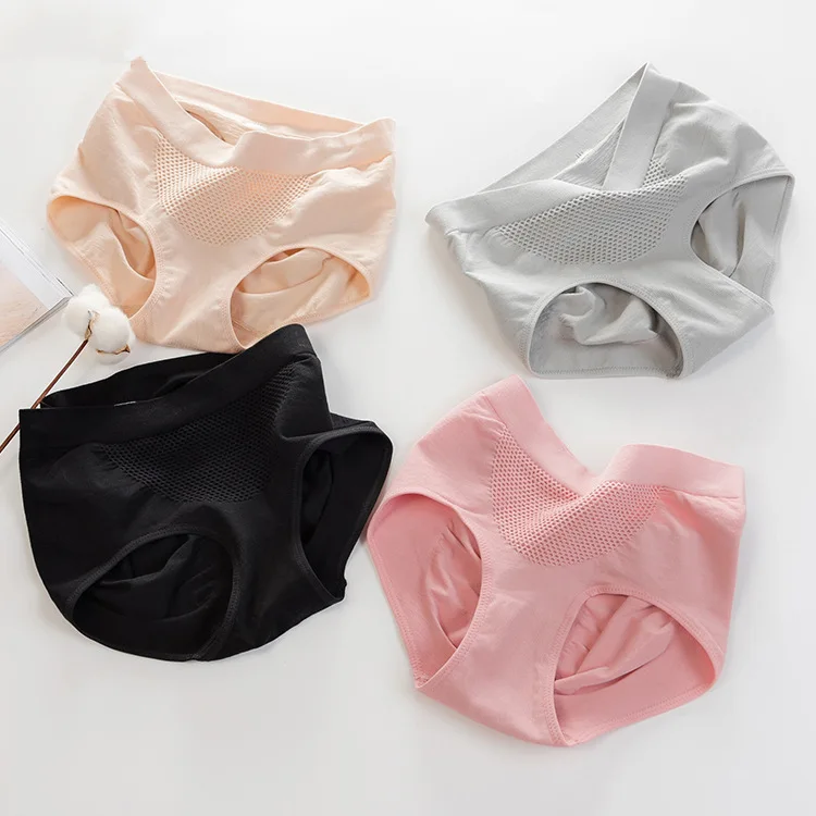 3D соты бесшовные теплые дворца живота дамское нижнее белье для средней талии