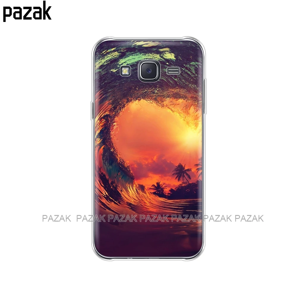 Силиконовый чехол для телефона Samsung Galaxy J1 J2 J3 J5 J7 MINI 2016 2015 prime Surf Sunset Sea|Бамперы| |