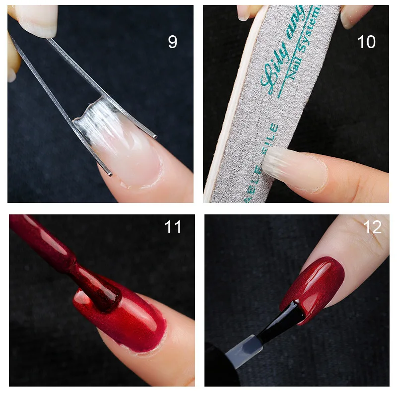 1 упаковка волокна Стекло наращивание ногтей Волокна Акриловые Советы Набор для