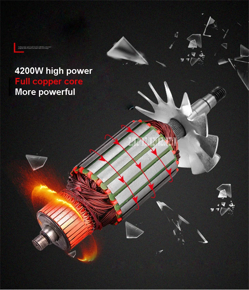 YB-2500A мельница для пищевых продуктов, машина для порошка, 2500 г, большая емкость, ультратонкая Бытовая зерно, китайская травяная медицина, мельница, 110 В/220 В, 4200 Вт