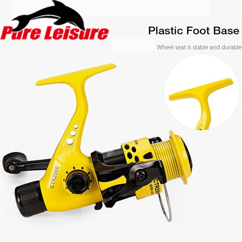 PureLeisure Foldable 2000-7000 Series 12BB 5.5:1 Fishing Reel Lightweight Rear Drag Plastic Spool Fish Spinning Wheels | Спорт и