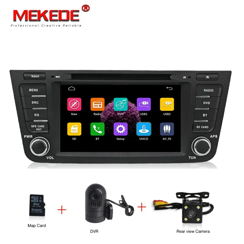 DVR and camera MEKEDE 7 дюймов Автомобильный Радио Стерео gps плеер для Geely Emgrand GX7/EX7/X7 с dvd gps навигацией Bluetooth 1080P - Цвет: DVR and camera