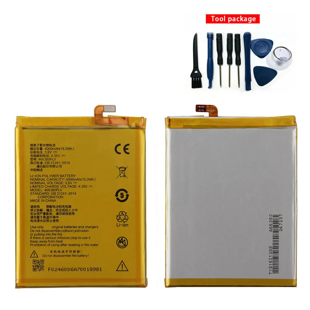 4000mAh 466380PLV 466380PVL для ZTE BLADE A610 A610C A610T BA610C BA610T сотовый телефон Высококачественная
