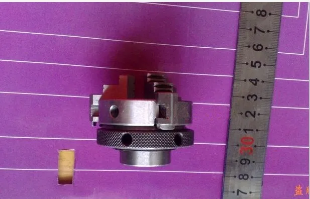 3 кулачковый патрон токарный мини-патрон цанговый Карманный патрон K01-50mm M14* 1 резьба MT2 адаптер
