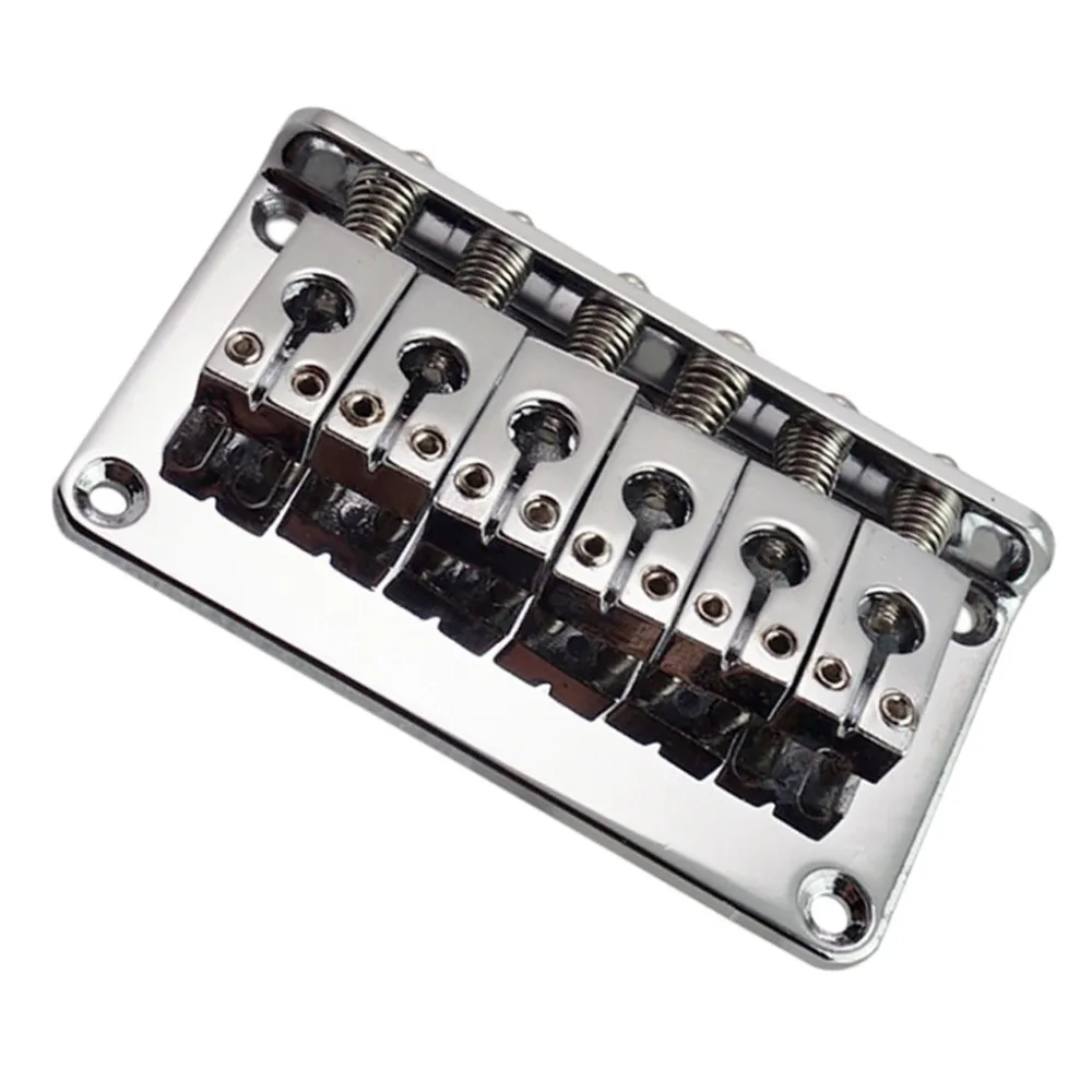 6 String Fixed Type Bridge with Wrench Screws for Electric Guitar Parts Accessories | Спорт и развлечения
