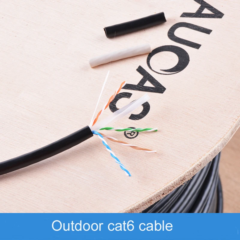 AUCAS высокоскоростной гигабитный сетевой уличный кабель Cat6 305 м ethernet cat6|cable cat6|ethernet