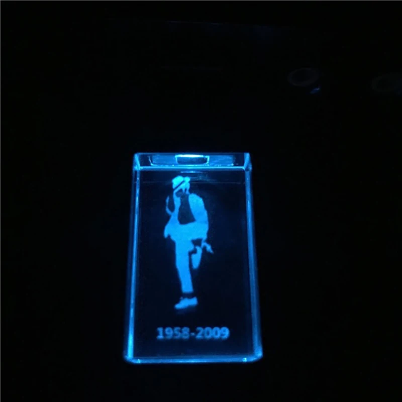 Синий Памятная серия, Майкл Джексон, usb флеш-накопитель, 32 ГБ, 64 ГБ, 128 ГБ, 16 ГБ, usb 3,0, флешка, карта памяти - Цвет: Синий