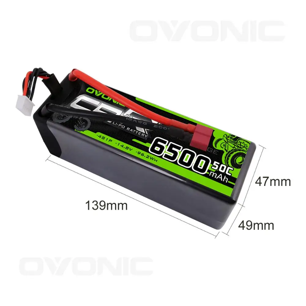 Ovanic RC автомобильные аккумуляторы 6500 мА/ч Lipo аккумулятор 14 8 в с разъемом Deans XT60 XT90