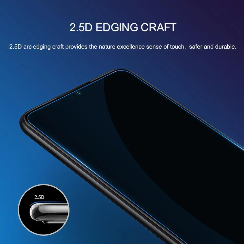Взрывобезопасное закаленное стекло с закругленными краями для Xiaomi mi a3 NILLKIN Amazing H +
