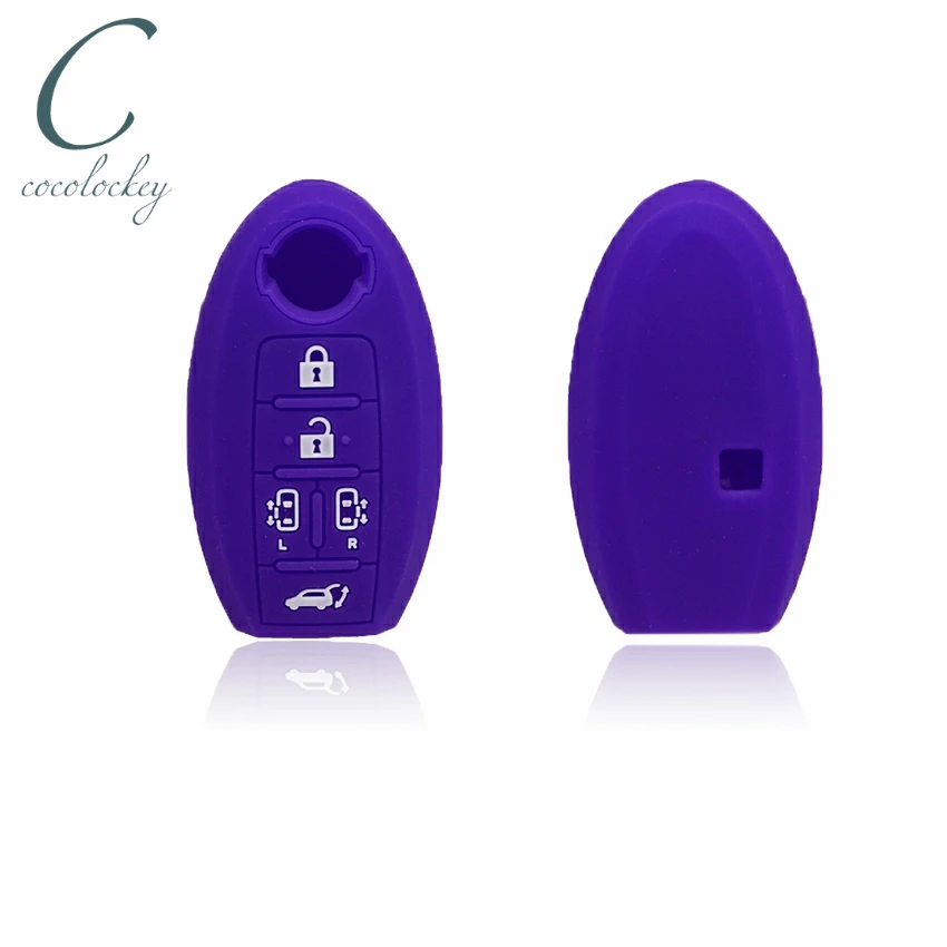 Cocolockey чехол для ключа nissan jdm e51 elgrand Smart Key 5 кнопок строительный автомобиля 2004-2011 |