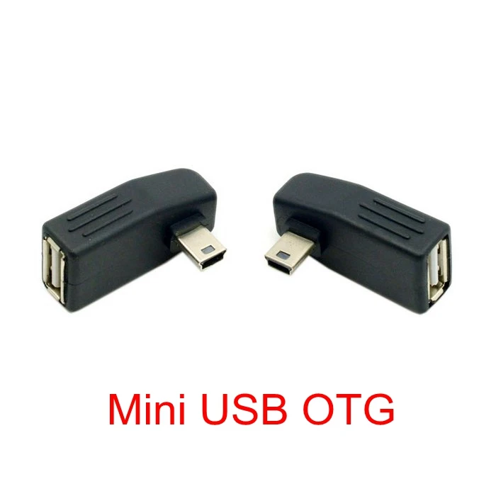 Переходник с поворотом на 90 градусов вверх и вниз левый правый угол Mini USB 5