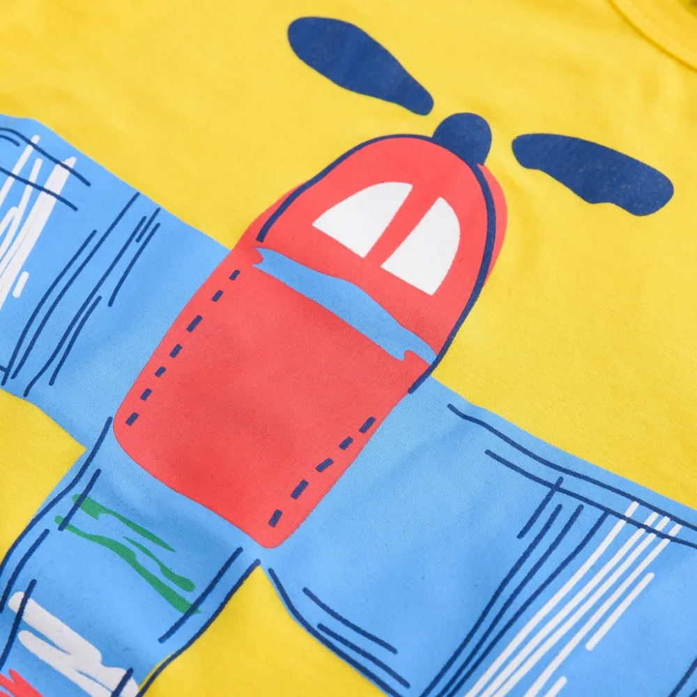 Детская одежда топы с короткими рукавами героями мультфильмов футболка блузка +