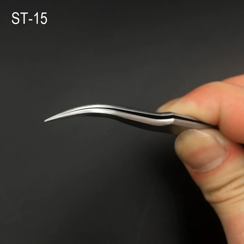 VETUS White ST 10-ST 17 норка наращивание ресниц нержавеющая сталь tweezers антистатические прямые и изгиб Ложные щипцы для ресниц