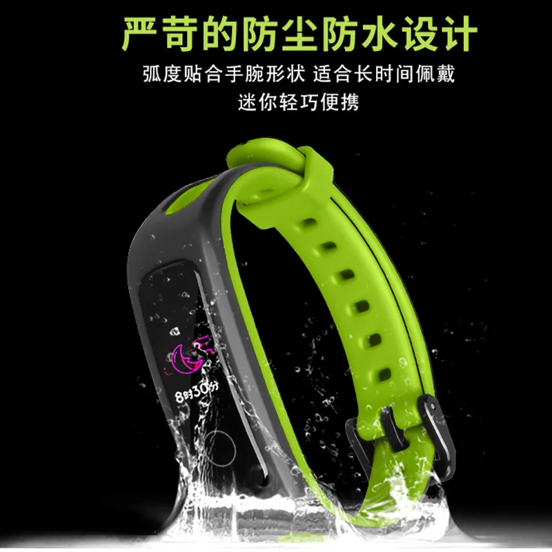 Hangrui силиконовый ремешок для huawei Honor Band 4, версия для бега, умный Браслет, ремешок для часов, красочные аксессуары для Honor Band 4 3