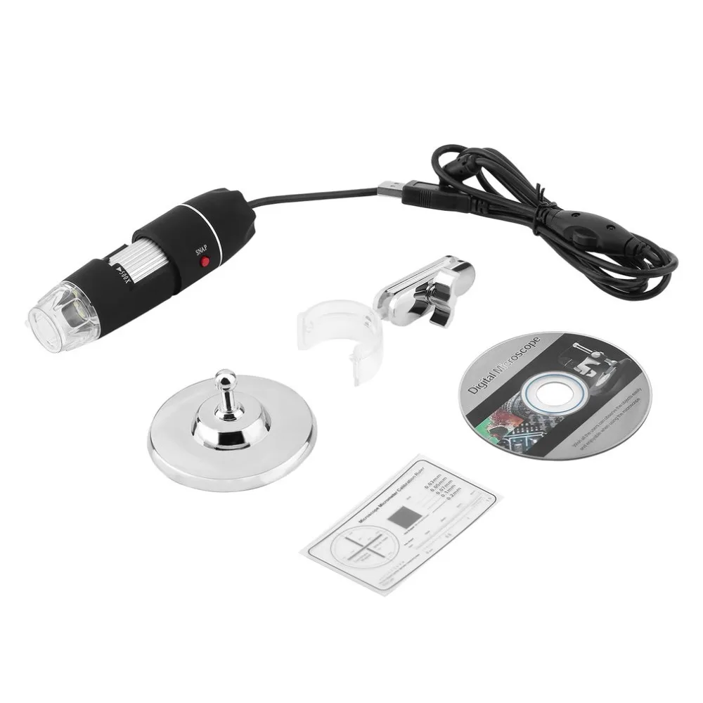 Практичная Электроника 2MP USB 8 LED цифровая камера микроскоп Эндоскоп лупа 50X ~ 500X