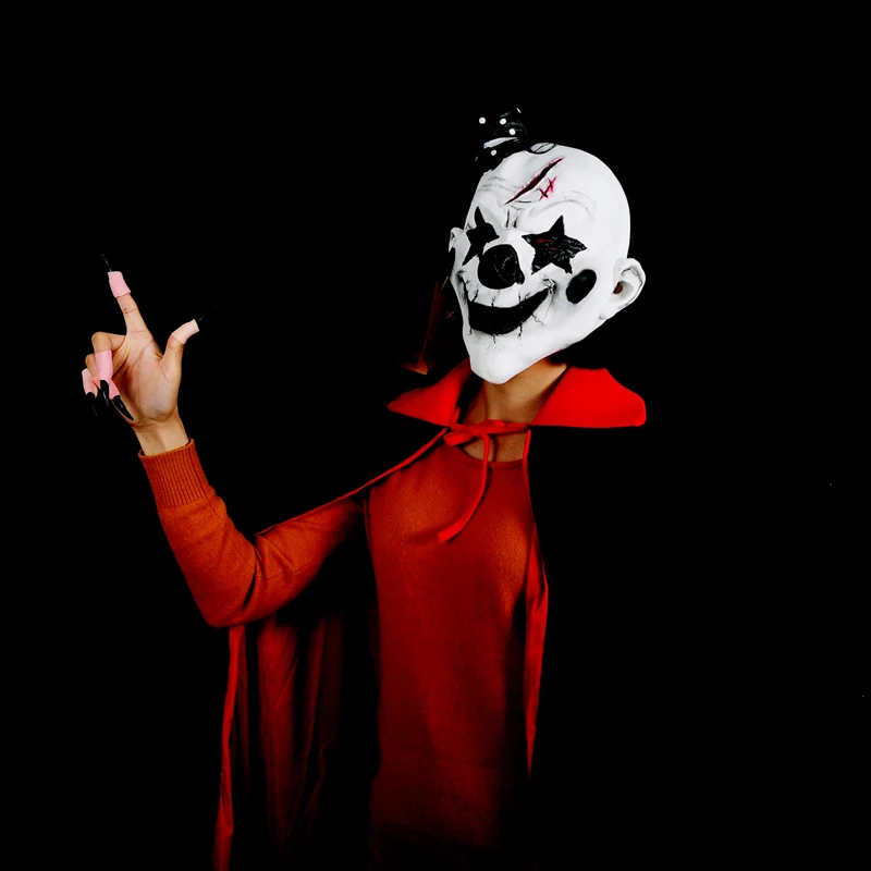 Маска клоуна H & D для женщин и мужчин страшный маскарадный костюм Хэллоуина|latex face