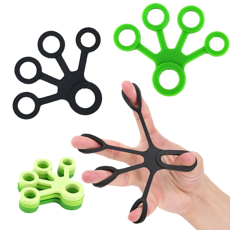 

1Pcs Silicone Hand Expander Finger Gripper Stretcher Trainer Strength Resistance Bands Hand Grip Yoga Wrist Exercise Fitness