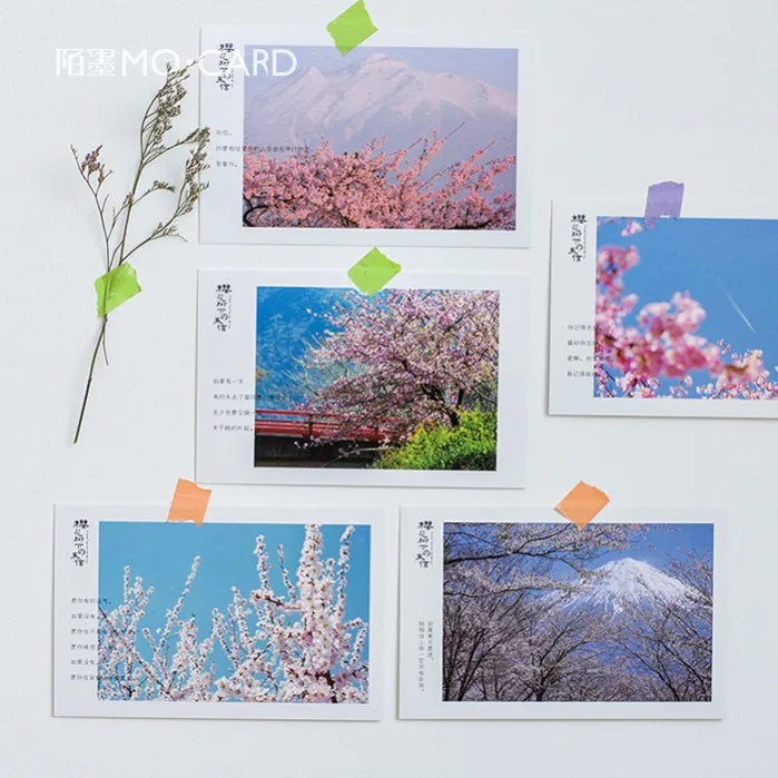 

30sheets/LOT A letter from the cherry tree Postcard /Greeting Card/Wish Card/Christmas and New Year gifts