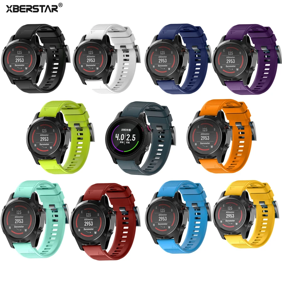 Сменный силиконовый ремешок для часов Garmin Fenix 5 Fenix5 Forerunner 935 GPS часы быстросъемный