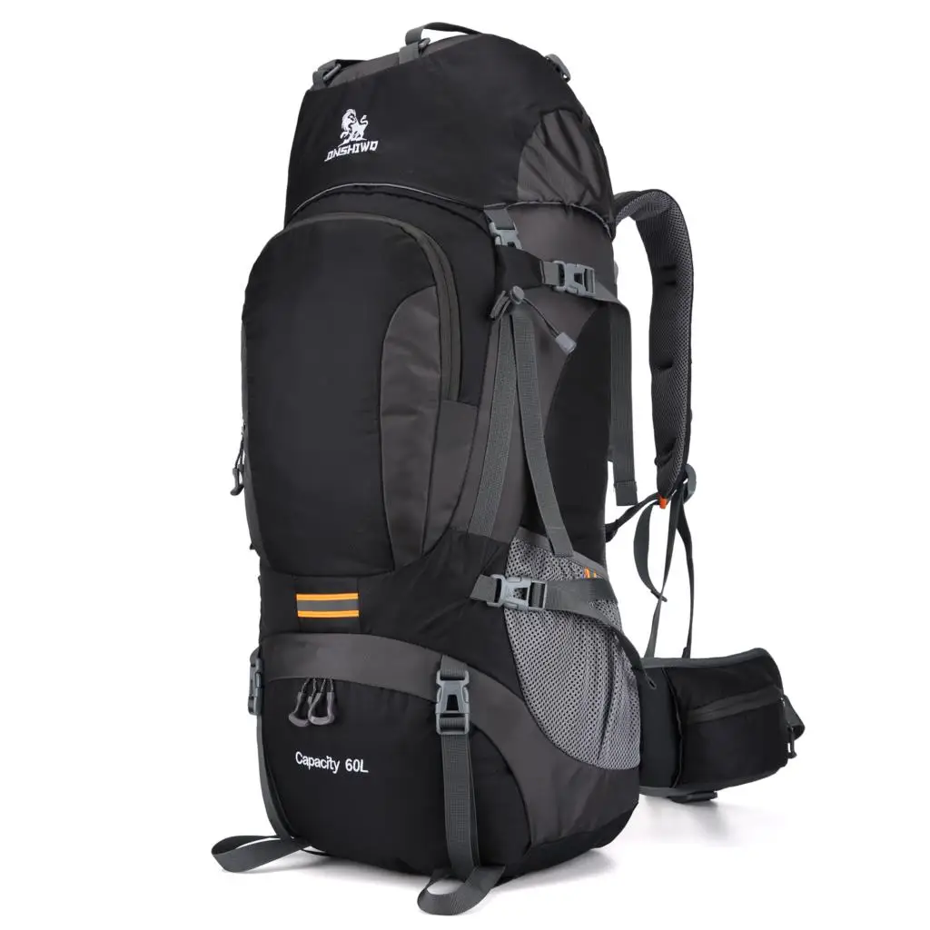 Походный рюкзак 60л дорожные рюкзаки для альпинизма прочный улицы спортивная