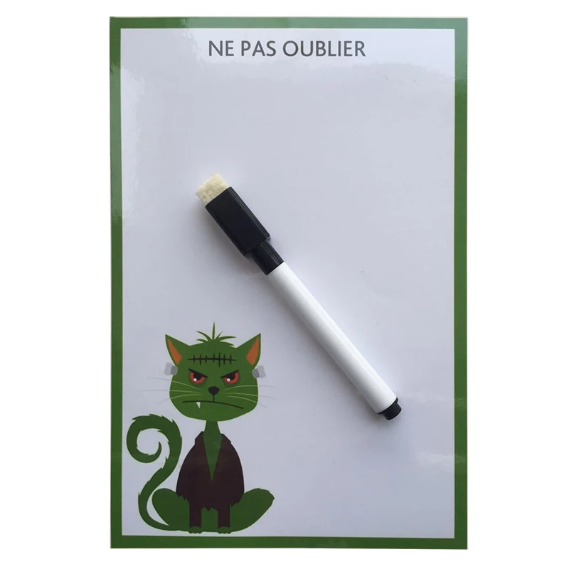 Компактная сухая стираемая Гибкая магнитная доска на холодильник объявлений