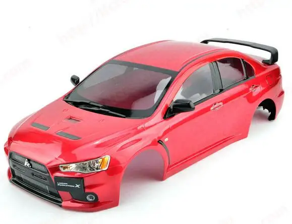 Плоский корпус кузова автомобиля fouring On Race MMitsubishi EVO xfinish для HPI KYOSHO TAMIYA HSP REDCAT LOSI FS