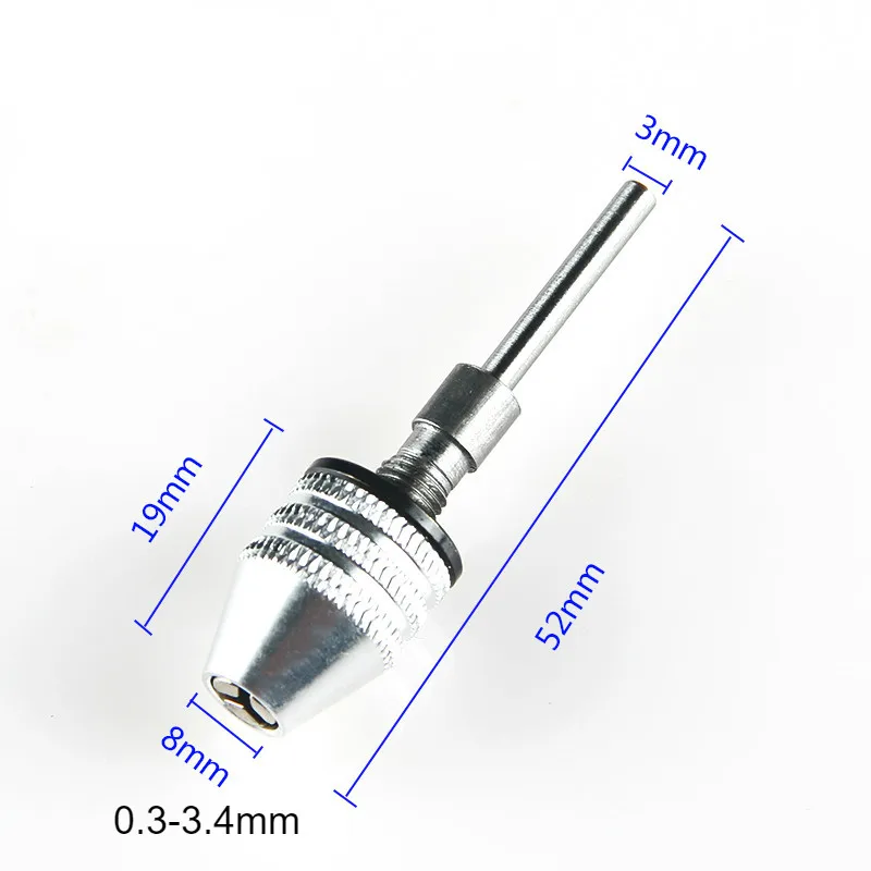 3mm 0.3-3.4mm White 1 шт. 0,3-8 мм 6,35 мм быстросменный сверло с шестигранным хвостовиком адаптер конвертер инструмент - Цвет: 3mm 0.3-3.4mm White