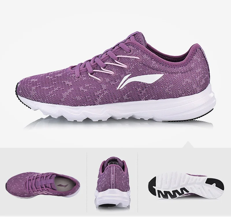 Li-Ning/Женские беговые кроссовки EZ; светильник; дышащая подкладка; нескользящая спортивная обувь; удобные кроссовки; ARBN026 XYP667