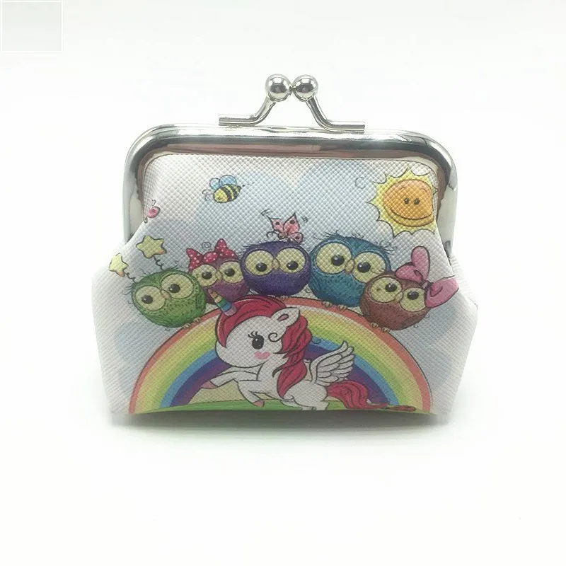 My Little Pony/ Кошелек для монет для девочек с единорогом, с пряжкой, женские короткие портмоне, кошелек хранилище, сумка - Цвет: 6