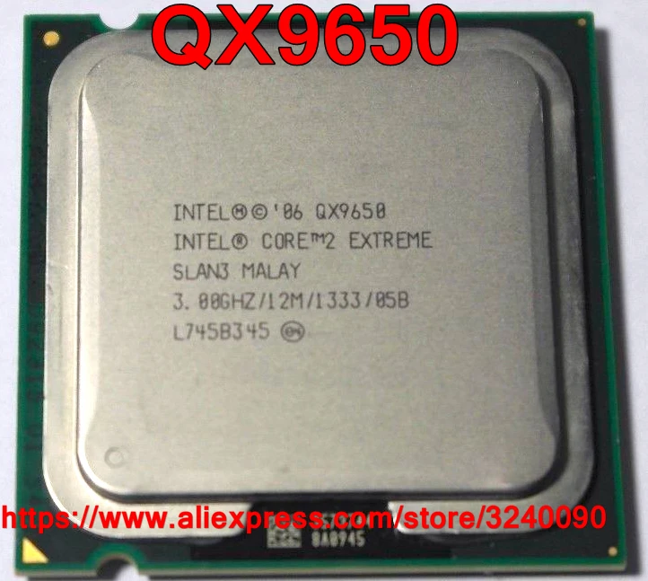 Оригинальный процессор Intel CORE 2 Extreme QX9650 3 00 ГГц/12 м/1333 МГц четырехъядерный сокет 775