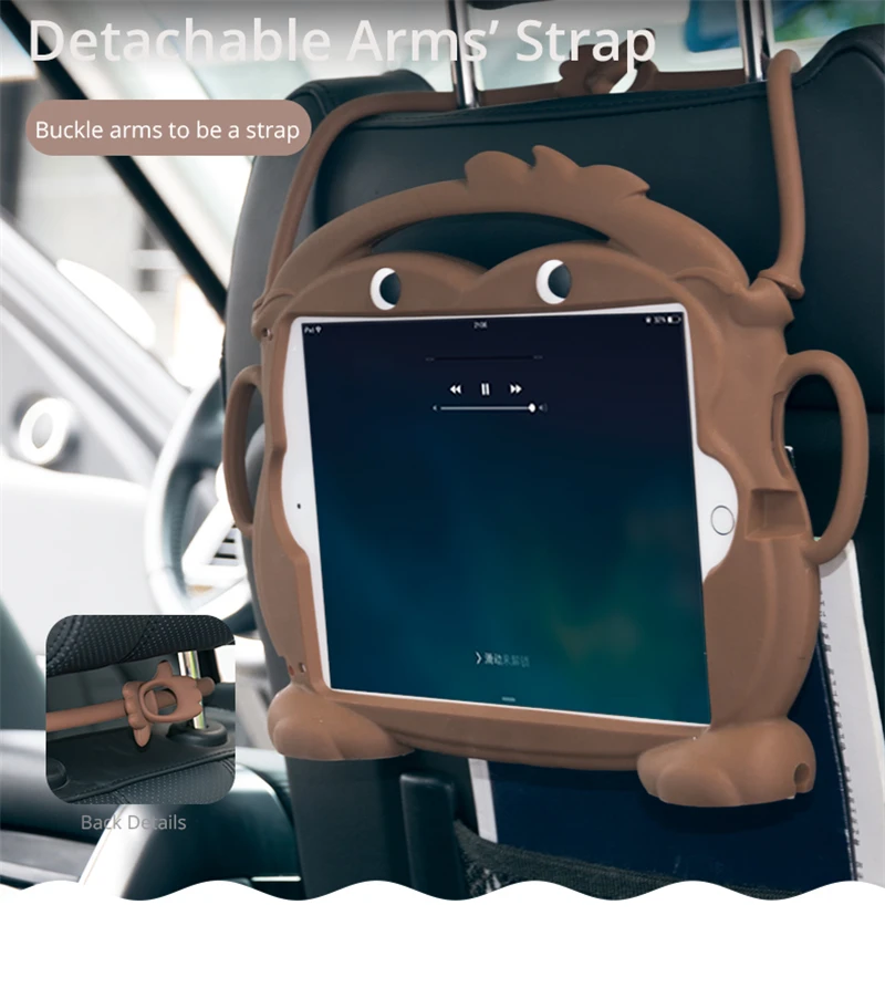 Ударопрочный детский удобный чехол для iPad A1822 A1893 моющийся противоударный силиконовый чехол-подставка для iPad Air Pro 9,7