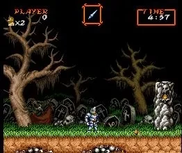 Супер Ghouls Н призраков Версия США 16 бит большой серый карточная игра|16 bit|16 bit game