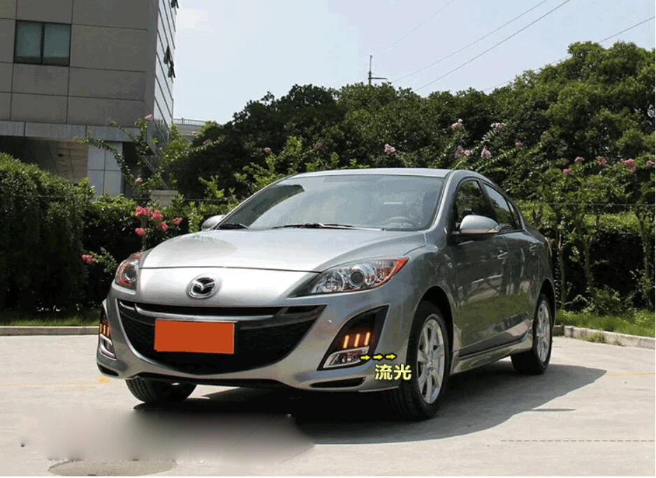 Видео для mazda 3 мазда3 дневного света, 2011~ 2013 года, автомобильные аксессуары, Axela DRL для мазда3 фар, светодиодный для Mazda 3 противотуманных фар