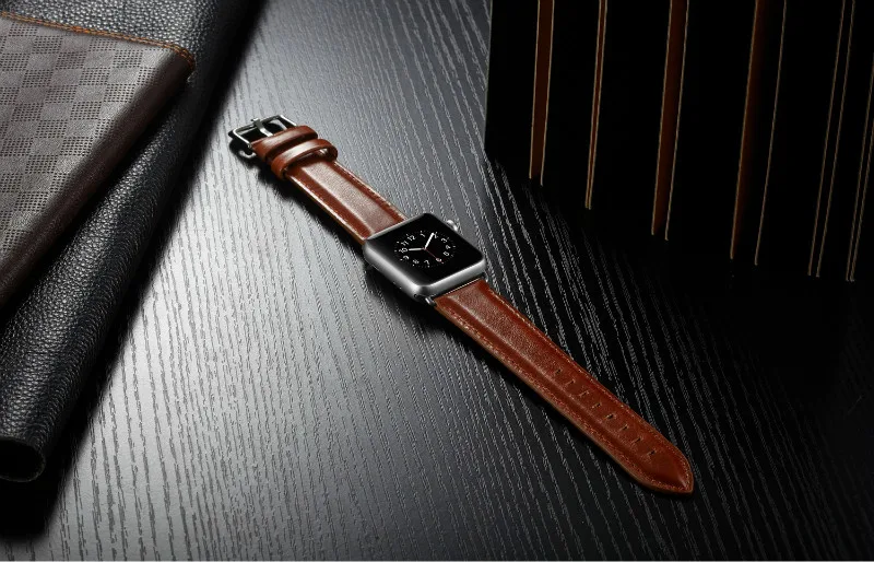 Браслет Mling ремень из натуральной кожи для Apple Watch 5 4 3 2 1 42 мм 38 мм 44 мм 40 мм ремешок для iWatch 5 4 3 2 1 браслет