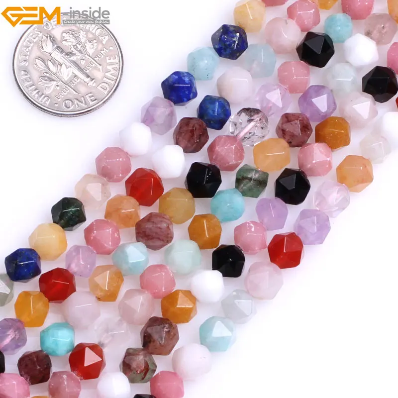 Граненые разноцветные полудрагоценные драгоценные камни класса AAA для
