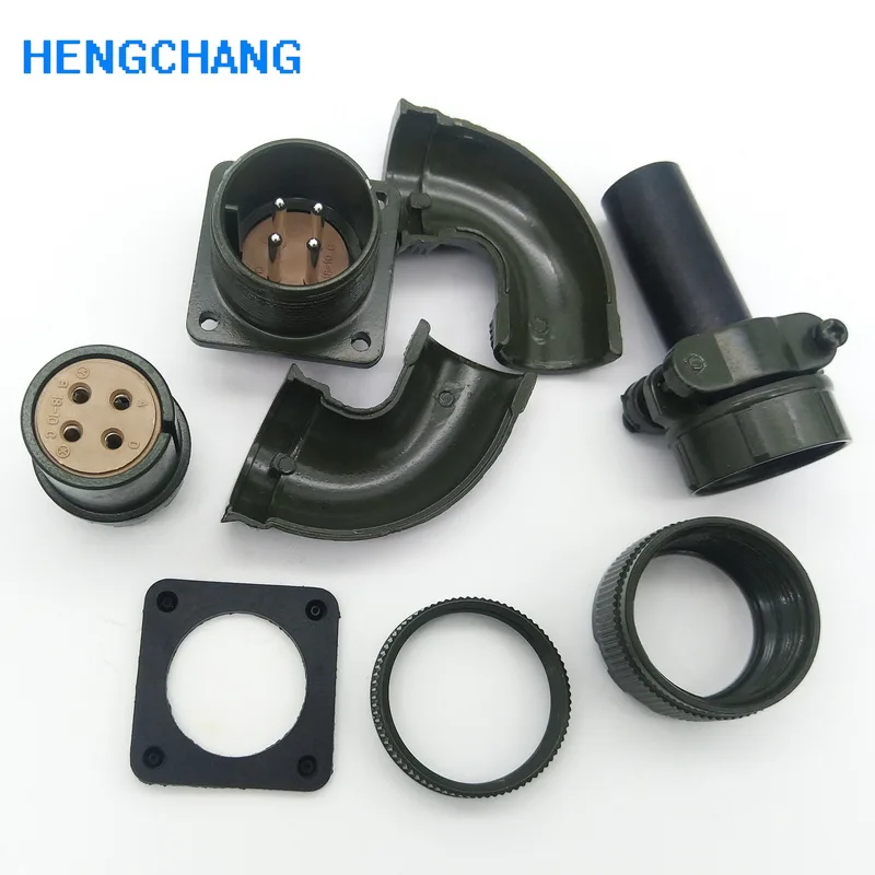 MS3102 3108A 18 10S правый угол 4 pin авиационный разъем для датчика зажигания servo Мотор