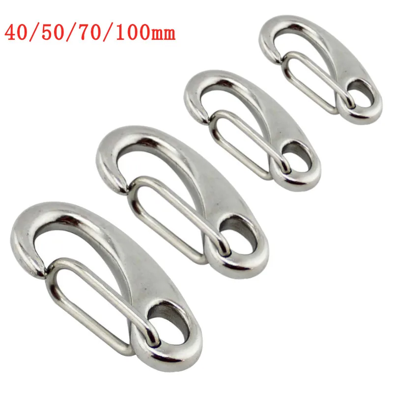 Высококачественный морской карабин из нержавеющей стали 304 в форме яйца