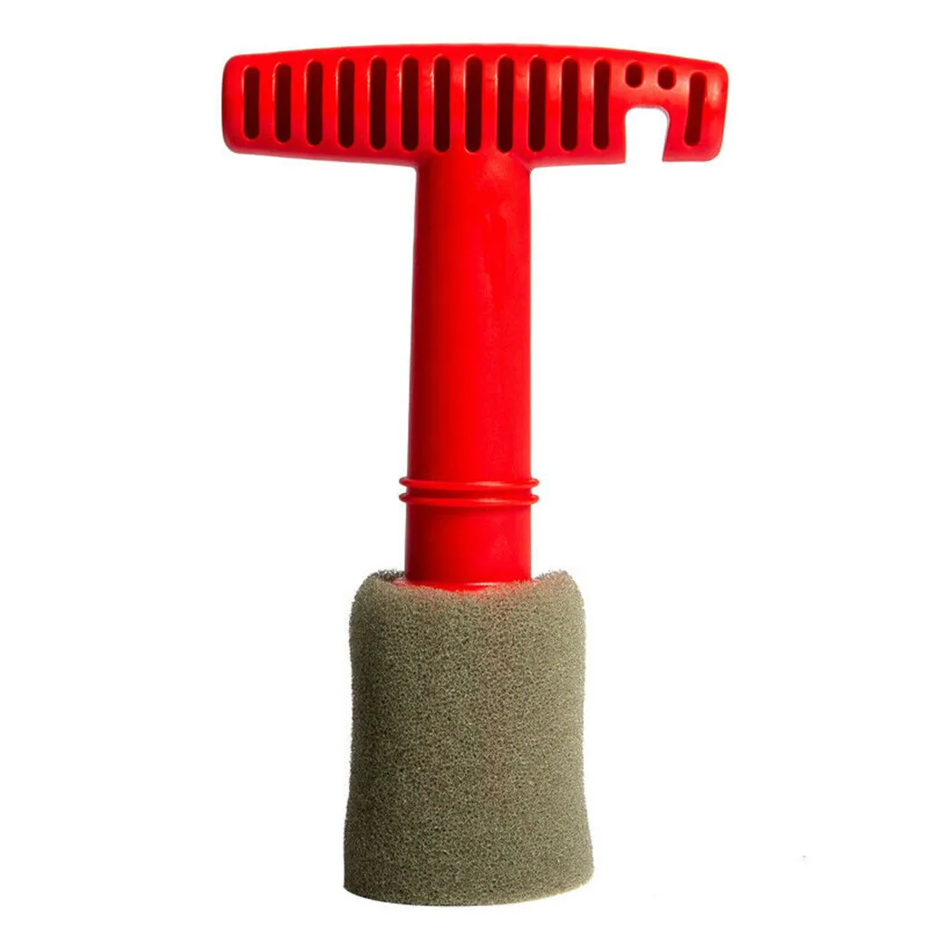 Red PP Parts Handle Removable Insert Sponge Lug Nut Wheel Cleaning Wash Brush | Автомобили и мотоциклы